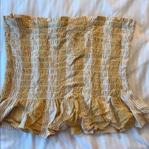 ruched tube top!